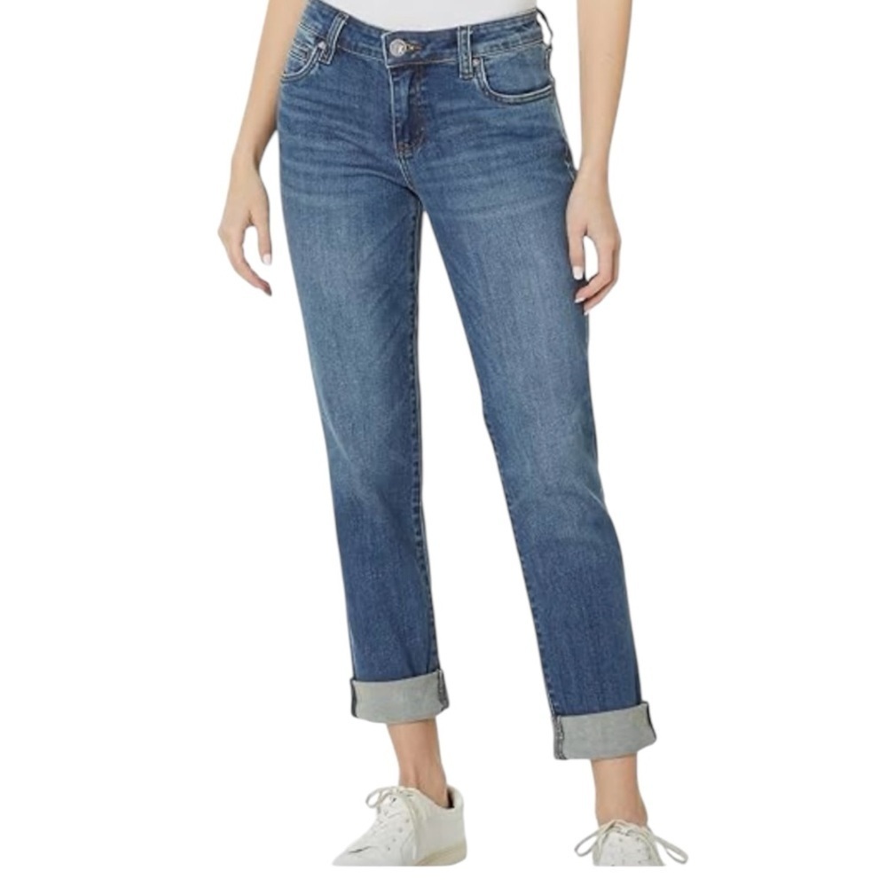KUT FROM THE KLOTH Mid-Rise Five Pocket Design Jeans SZ 6 - Picture 1 of 15